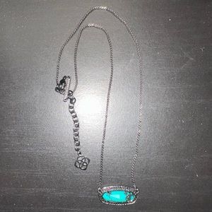 Kendra Scott gunmetal black necklace